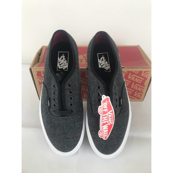Vans skate shoes sneakers Grey Red pinstripe Men 6.5 Women 8 New in Box main image 6